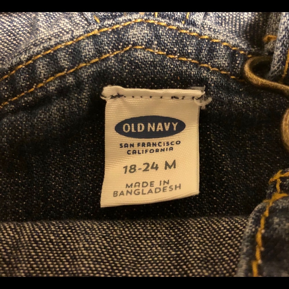 Old Navy 18-24 Months Unisex Jean Overalls - Picture 7 of 7